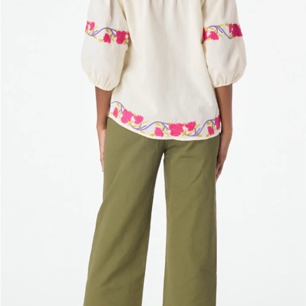 Roller Rabbit Column Embroidery Michi Top - Picture 5 of 5
